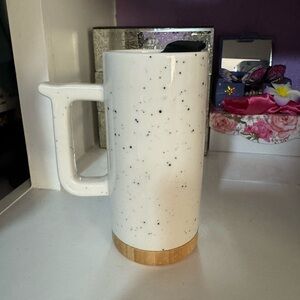 White Speckled Glass Thermo